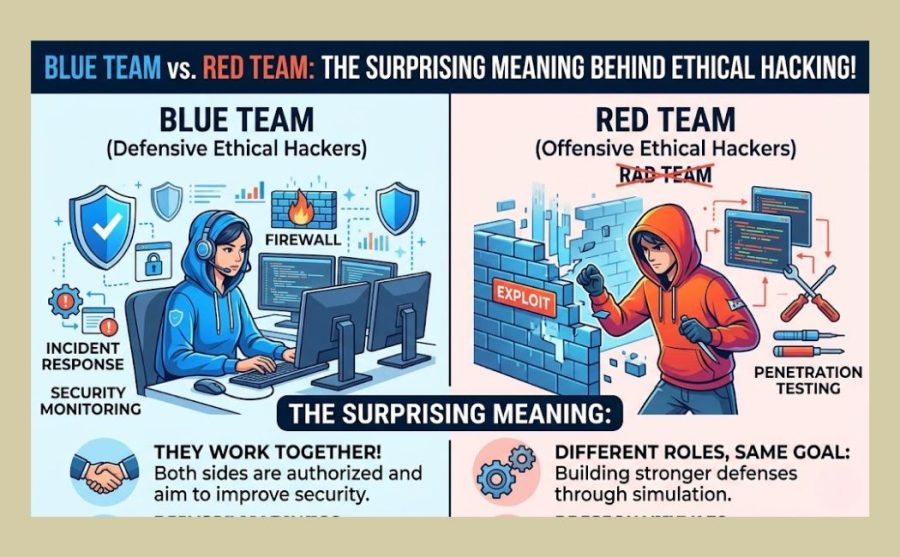 Ethical Hacking Real Meaning Blue Team Hacker vs Rad Team Hacker