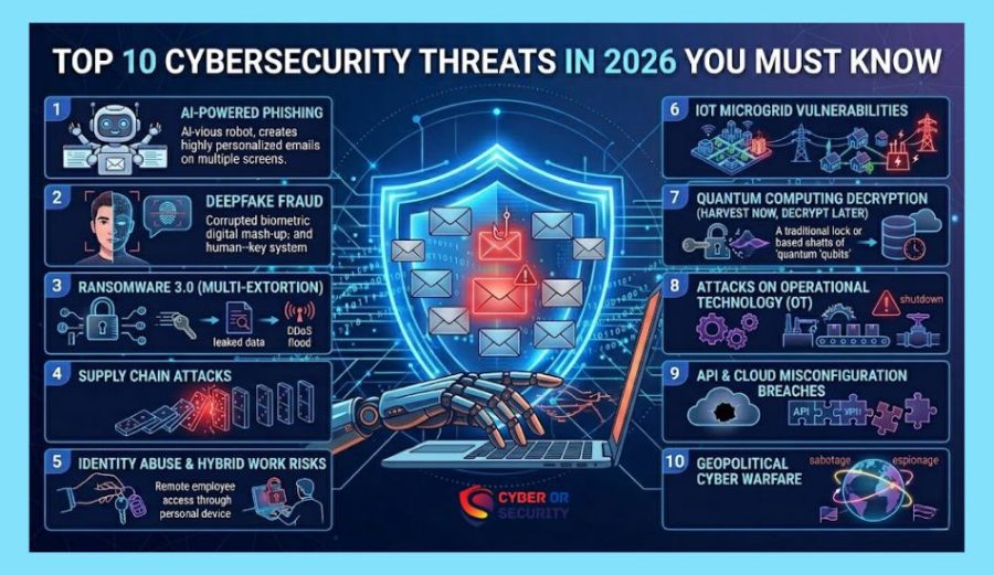 Top 10 Cybersecurity Threats in 2026 You Must Know
