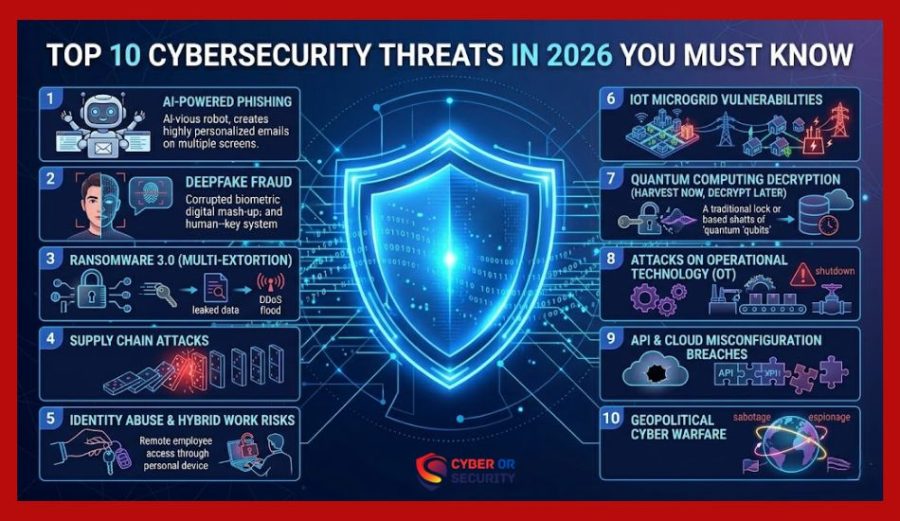 Top 10 Cybersecurity Threats in 2026 You Must Know
