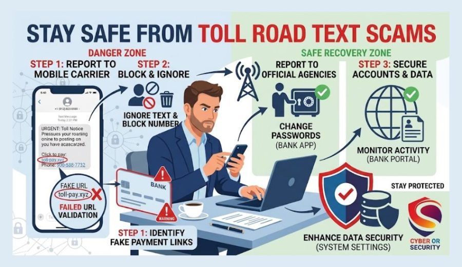 Toll Road Text Scams Protected