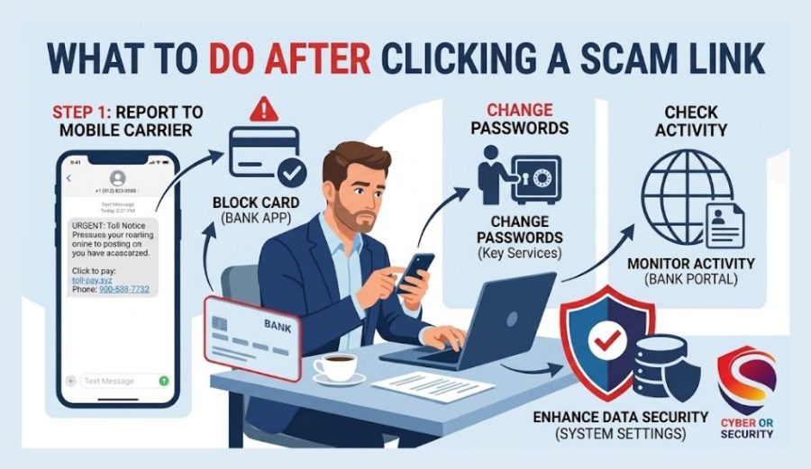 Toll Road Text Scam What to do after Clicking Link